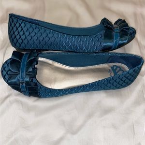 Fergalicious Alana Teal Ballet Flat